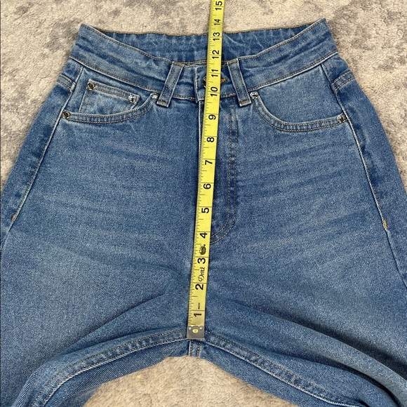 Djerf Avenue Relaxed High Rise Straight Leg Jeans Sz 24 - Picture 8 of 12